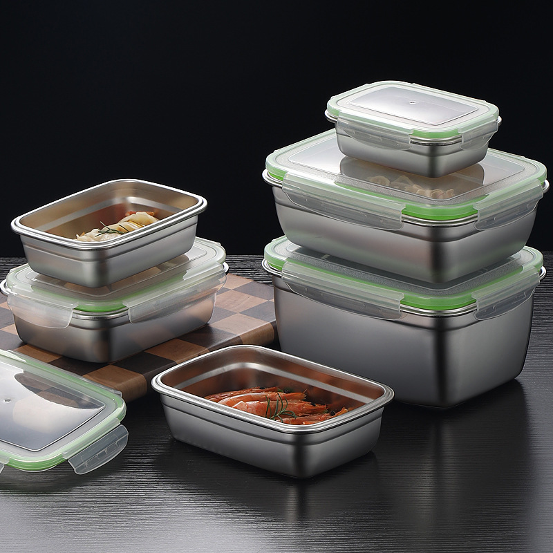 304 Stainless Steel Lunch Box  - Food Storage Quart review and price