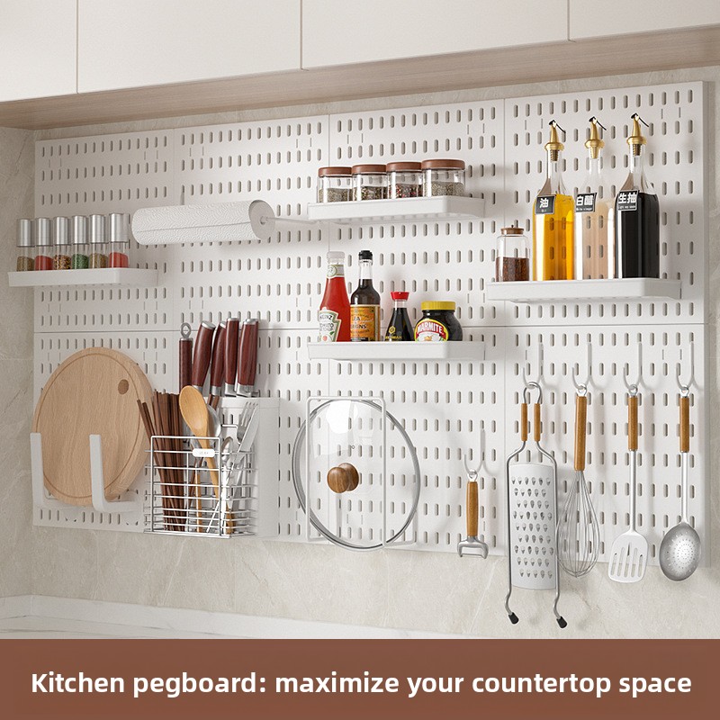 Kitchen Wall Mount Pegboard Or - Food Storage Organiser review and price