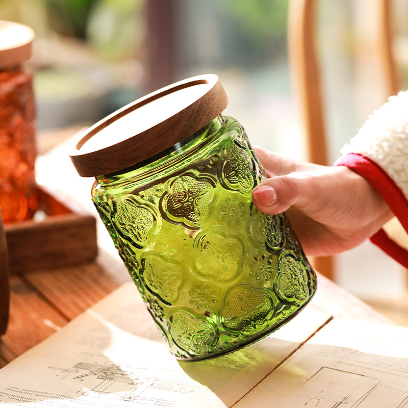 Vintage Glass Kitchen Storage  - Food Storage Jar Glass review and price