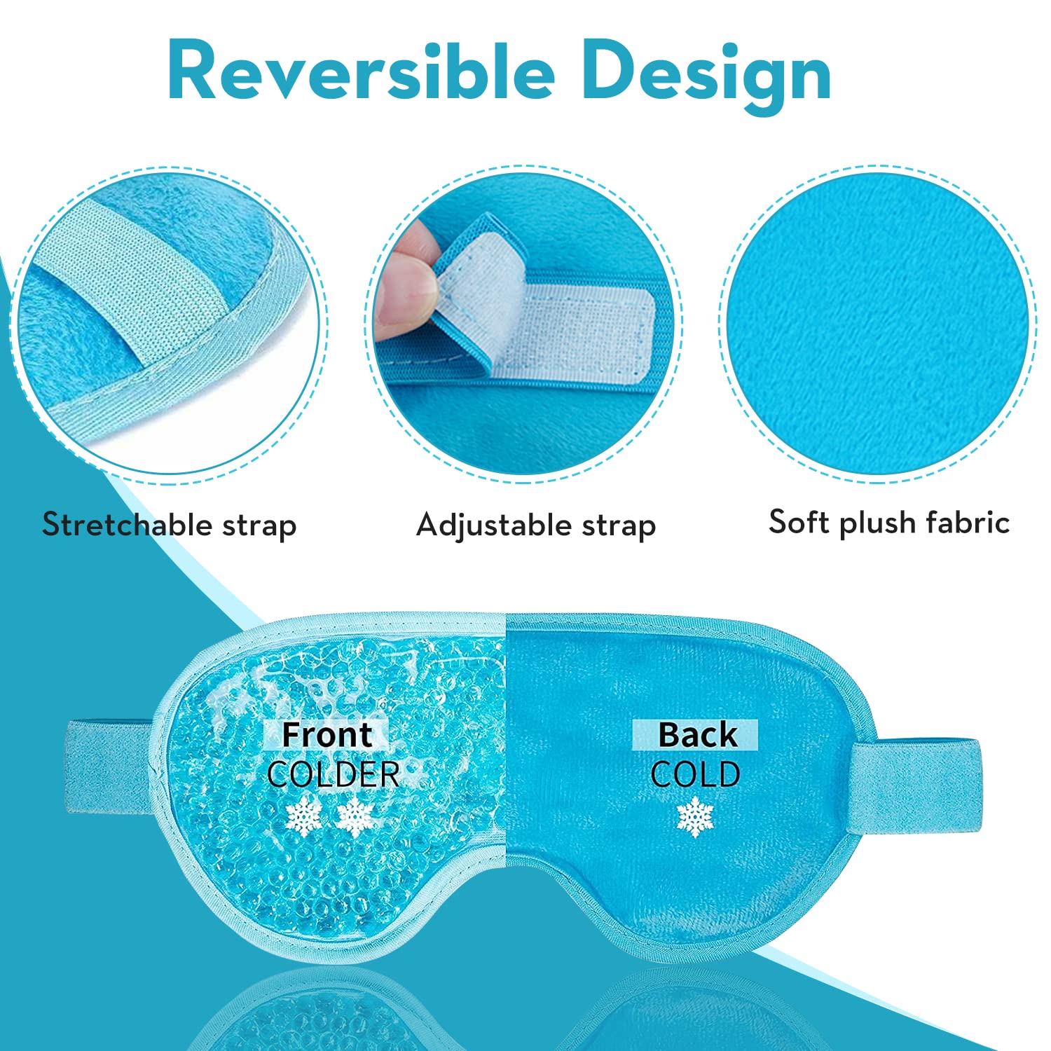 Cooling Eye Mask Gel Eye Mask  - Cold Pack Ice Gel review and price