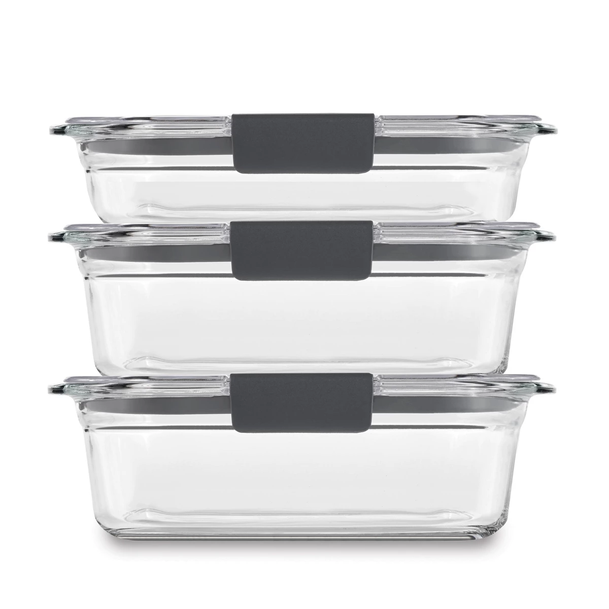 Rubbermaid 6pc (set of 3) Bril - Food Storage Containers Glass review and price