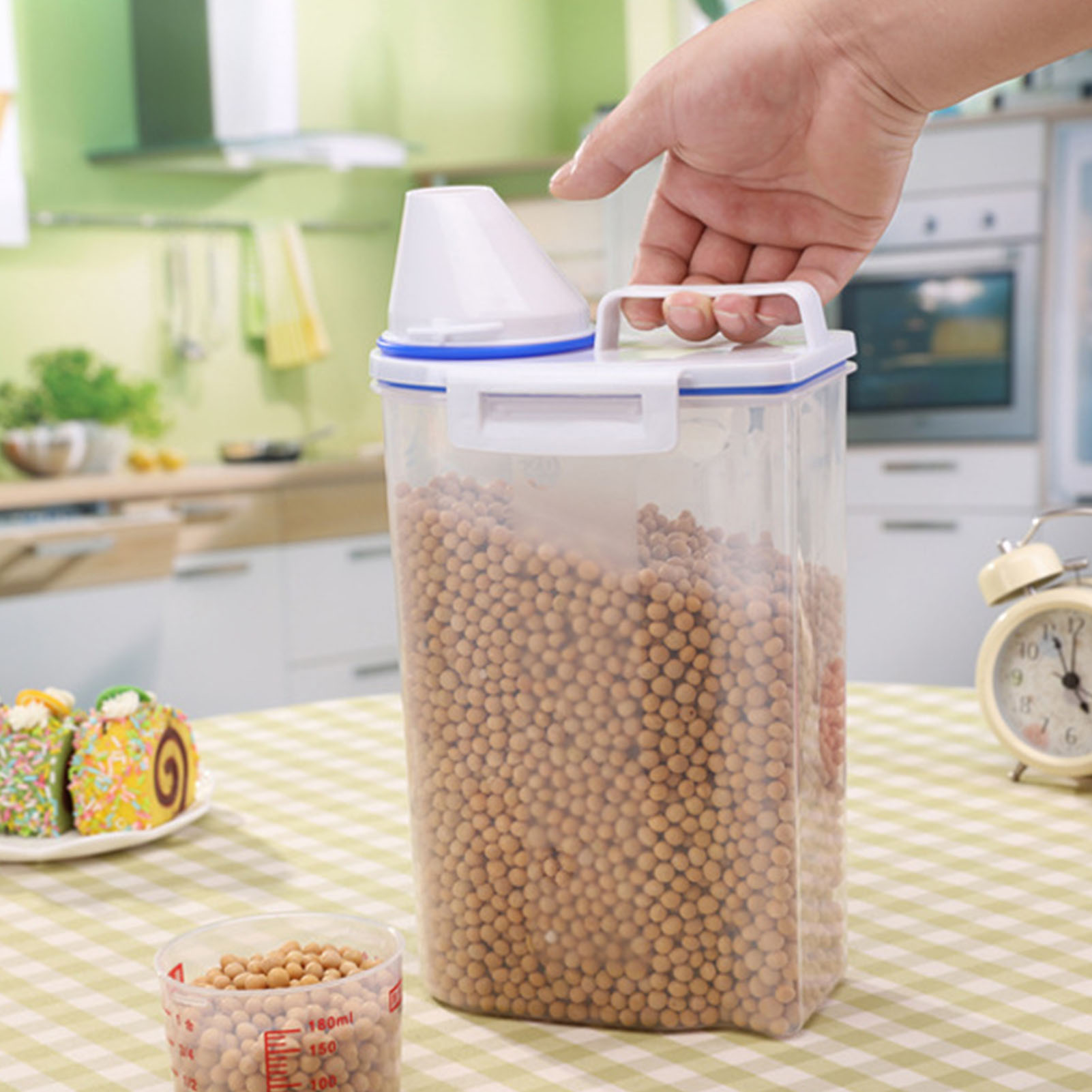 Cereal Container Rice Storage  - Food Storage Acrylic Containers review and price